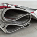 Davincii-414 Area Rugs Runner Red 8-X-11 Load image into Gallery viewer, Davincii-414 Area Rugs Runner Red 8-X-11