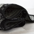 Ibiza-180 Area Rugs Black Rectangle 5-X-7 Load image into Gallery viewer, Ibiza-180 Area Rugs Black Rectangle 5-X-7