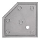 Single Threshold Neo Angle Shower Base In White Load image into Gallery viewer, Single Threshold Neo Angle Shower Base In White