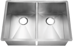 Stainless Steel Farmhouse Sink - Farmhouse Double Sink - 32” x 19” x 10” Stainless Steel Farmhouse Sink - Farmhouse Double Sink - 32” x 19” x 10”