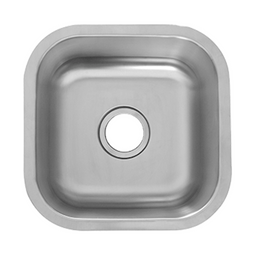 Undermount Round Sink - 18 Gauge Stainless Steel - 16” L x 16”W x 8” D Undermount Round Sink - 18 Gauge Stainless Steel - 16” L x 16”W x 8” D
