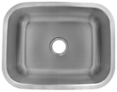 Undermount Sink - Single Compartment Sink - 23" H x 17-3/4" W x 9" D Load image into Gallery viewer, Undermount Sink - Single Compartment Sink - 23" H x 17-3/4" W x 9" D