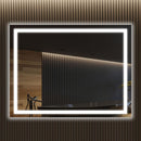 Backlit/Frontlit, Vanity Mirror with Lights, Touch Switch, Anti-Fog, Adjustable Color Temperature & Remembrance, LED Mirror for Bathroom, Accord Style Load image into Gallery viewer, Backlit/Frontlit, Vanity Mirror with Lights, Touch Switch, Anti-Fog, Adjustable Color Temperature & Remembrance, LED Mirror for Bathroom, Accord Style