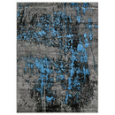 Impulse-927 Area Rugs Rectangle Denim 5-X-7 Load image into Gallery viewer, Impulse-927 Area Rugs Rectangle Denim 5-X-7