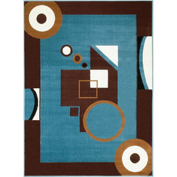 Moderno 7 Area Rugs Light Blue 8-X-10 Moderno 7 Area Rugs Light Blue 8-X-10