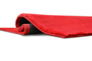 Rabbit Fur Area Rugs Red Rectangle 5-X-7 Load image into Gallery viewer, Rabbit Fur Area Rugs Red Rectangle 5-X-7