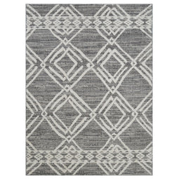 Linq 822 Area Rugs Ivory Dark Grey Rectangle 5-X-7 Linq 822 Area Rugs Ivory Dark Grey Rectangle 5-X-7