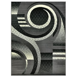 Moderno 19 Area Rugs Grey 8-X-10 Moderno 19 Area Rugs Grey 8-X-10