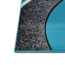 Contempo-42 Area Rugs Rectangle Turquoise 5-X-7 Load image into Gallery viewer, Contempo-42 Area Rugs Rectangle Turquoise 5-X-7