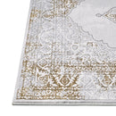 Regency-957 Area Rugs Runner Gold Chrome 8-X-11 Load image into Gallery viewer, Regency-957 Area Rugs Runner Gold Chrome 8-X-11