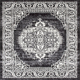 Ibiza-180 Area Rugs Black Rectangle 5-X-7 Ibiza-180 Area Rugs Black Rectangle 5-X-7
