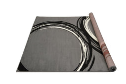 Contempo-44 Area Rugs Runner Gray 8-X-11 Contempo-44 Area Rugs Runner Gray 8-X-11