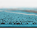 Contempo-42 Area Rugs Rectangle Turquoise 5-X-7 Load image into Gallery viewer, Contempo-42 Area Rugs Rectangle Turquoise 5-X-7
