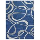 Sofia-484 Area Rugs Runner Space Blue 8-X-11 Load image into Gallery viewer, Sofia-484 Area Rugs Runner Space Blue 8-X-11