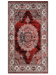Sofia-476 Area Rugs Runner Scarlett Red 8-X-11 Sofia-476 Area Rugs Runner Scarlett Red 8-X-11