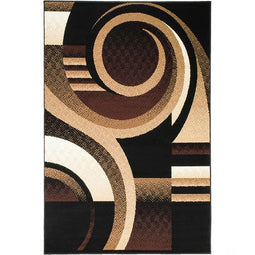 Moderno 19 Area Rugs Black 8-X-10 Moderno 19 Area Rugs Black 8-X-10