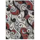 Sofia-479 Area Rugs Rectangle Scarlett Red 5-X-7 Load image into Gallery viewer, Sofia-479 Area Rugs Rectangle Scarlett Red 5-X-7