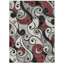 Sofia-479 Area Rugs Rectangle Scarlett Red 5-X-7 Sofia-479 Area Rugs Rectangle Scarlett Red 5-X-7