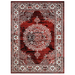 Sofia-476 Area Rugs Rectangle Scarlett Red 5-X-7 Sofia-476 Area Rugs Rectangle Scarlett Red 5-X-7