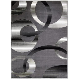 Moderno 6 Area Rugs Grey 8-X-10 Moderno 6 Area Rugs Grey 8-X-10