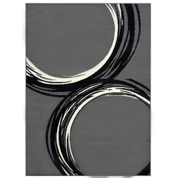 Contempo-44 Area Rugs Rectangle Gray 5-X-7 Contempo-44 Area Rugs Rectangle Gray 5-X-7