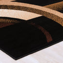 Moderno 19 Area Rugs Black 8-X-10 Load image into Gallery viewer, Moderno 19 Area Rugs Black 8-X-10