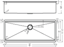 Undermount Sink 33 X 19 X10  W/All Shown Accessories Load image into Gallery viewer, Undermount Sink 33 X 19 X10  W/All Shown Accessories