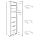 Luxor Espresso - Utility Cabinet | 18"W x 96"H x 24"D Load image into Gallery viewer, Luxor Espresso - Utility Cabinet | 18"W x 96"H x 24"D
