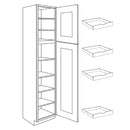 Luxor Espresso - Utility Cabinet | 18"W x 96"H x 24"D Load image into Gallery viewer, Luxor Espresso - Utility Cabinet | 18"W x 96"H x 24"D