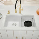 32 inch Double Bowl Kitchen Sink - Undermount Double Basin Load image into Gallery viewer, 32 inch Double Bowl Kitchen Sink - Undermount Double Basin
