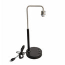 Load image into Gallery viewer, 12.75″D x 23″H Modern Desk Lamp with White Linen Shade – Black or Brushed Nickel Finish - 2 Pack - LEDMyPlace