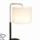 Load image into Gallery viewer, 12.75″D x 23″H Modern Desk Lamp with White Linen Shade – Black or Brushed Nickel Finish - 2 Pack - LEDMyPlace