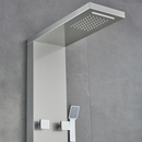 Load image into Gallery viewer, 53 in. 6-Jet Stainless Steel Shower Panel System w/ Fixed Rainfall &amp; Waterfall Shower Head, Tub Spout &amp; Handheld, Jet Massage Feature