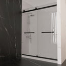 Load image into Gallery viewer, Ivanees Adjustable Semi-Frameless Dual Sliding Glass Bathtub Door with Clear Tempered Glass