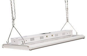 4FT Linear LED High Bay Light 165W/200W/225W Wattage Adjustable, 4000k/5000K/6500K CCT Changeable, Dip Switch, 0-10V Dim, 120-277V Input Voltage, ETL, DLC 5.1 Listed