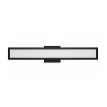 Load image into Gallery viewer, 24″W x 3.5″D x 4.72″H Black LED Wall Light with Integrated 20W LED 3CCT – Hardwired
