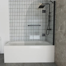 Load image into Gallery viewer, Ivanees 60 In. H x 45 In. W Hinged Frameless French Glass Bathtub Door
