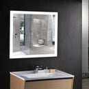 Load image into Gallery viewer, 36 in. x 36 in. LED Lighted Bathroom Vanity Mirror, Anti - Fog, Touch Button, Adjustable Color Temperature &amp; Remembrance, Wall Mounted Makeup Mirror, CRI 90+, Window Style - LEDMyPlace