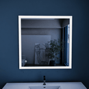 Load image into Gallery viewer, 36 in. x 36 in. LED Lighted Bathroom Vanity Mirror, Anti - Fog, Touch Button, Adjustable Color Temperature &amp; Remembrance, Wall Mounted Makeup Mirror, CRI 90+, Window Style - LEDMyPlace