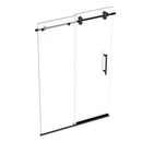 Load image into Gallery viewer, Ivanees Single Sliding Frameless Shower Door 8mm Clear Tempered Glass - Barn Door Style