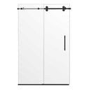 Load image into Gallery viewer, Ivanees Single Sliding Frameless Shower Door 8mm Clear Tempered Glass - Barn Door Style