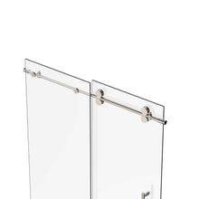 Load image into Gallery viewer, Ivanees Single Sliding Frameless Shower Door 8mm Clear Tempered Glass - Barn Door Style