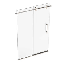 Load image into Gallery viewer, Ivanees Single Sliding Frameless Shower Door 8mm Clear Tempered Glass - Barn Door Style