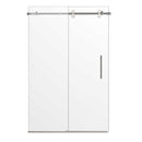 Load image into Gallery viewer, Ivanees Single Sliding Frameless Shower Door 8mm Clear Tempered Glass - Barn Door Style