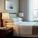 Load image into Gallery viewer, 14" Dia x 24.5"H Modern Table Lamp with White Linen Shade – Brushed Nickel Finish - 4 Pack