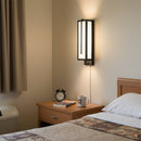 Load image into Gallery viewer, 4″W x 12.5″H Black Wall Sconce with Integrated 15W LED – 5000K Hardwired Light - LEDMyPlace