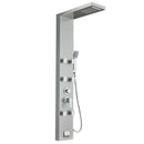Load image into Gallery viewer, 53 in. 6-Jet Stainless Steel Shower Panel System w/ Fixed Rainfall &amp; Waterfall Shower Head, Tub Spout &amp; Handheld, Jet Massage Feature