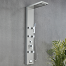 Load image into Gallery viewer, 53 in. 6-Jet Stainless Steel Shower Panel System w/ Fixed Rainfall &amp; Waterfall Shower Head, Tub Spout &amp; Handheld, Jet Massage Feature
