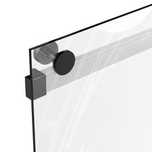 Load image into Gallery viewer, Ivanees Adjustable Semi-Frameless Dual Sliding Glass Bathtub Door with Clear Tempered Glass