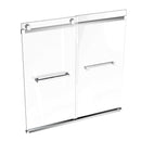 Load image into Gallery viewer, Ivanees Adjustable Semi-Frameless Dual Sliding Glass Bathtub Door with Clear Tempered Glass